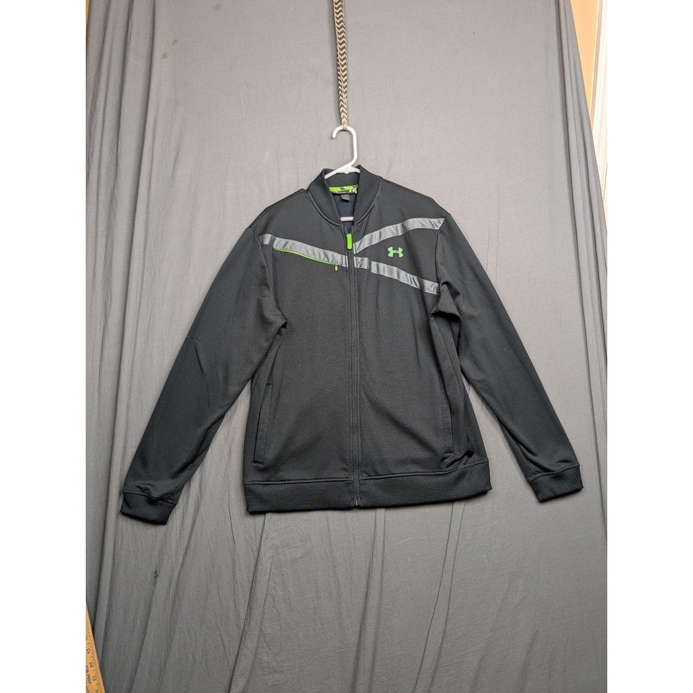 Under Armour Black Zip-Up Jacket Men's‎ Black Size Large